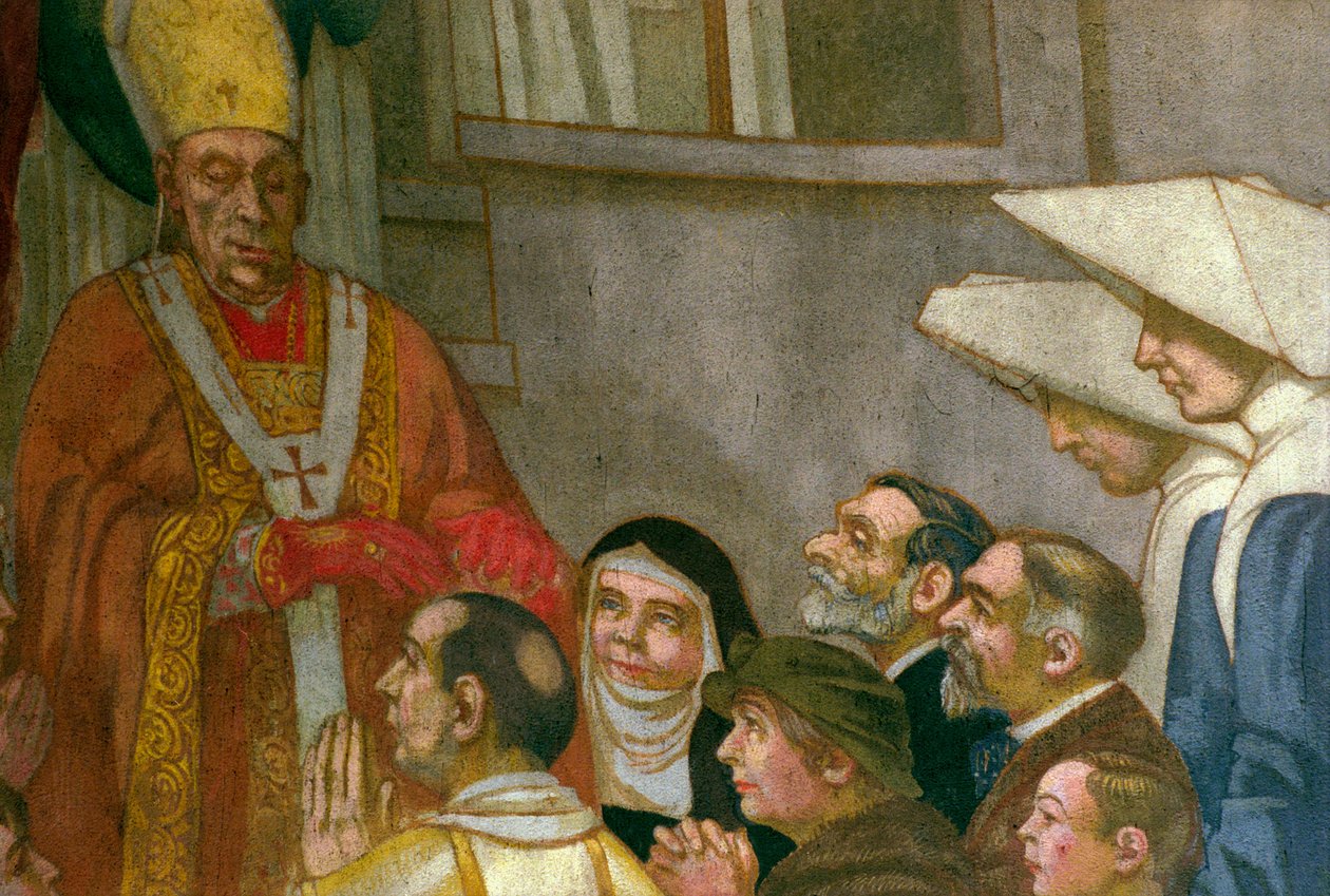Pentecostés, del ábside de la iglesia, 1934 (detalle) de Maurice Denis