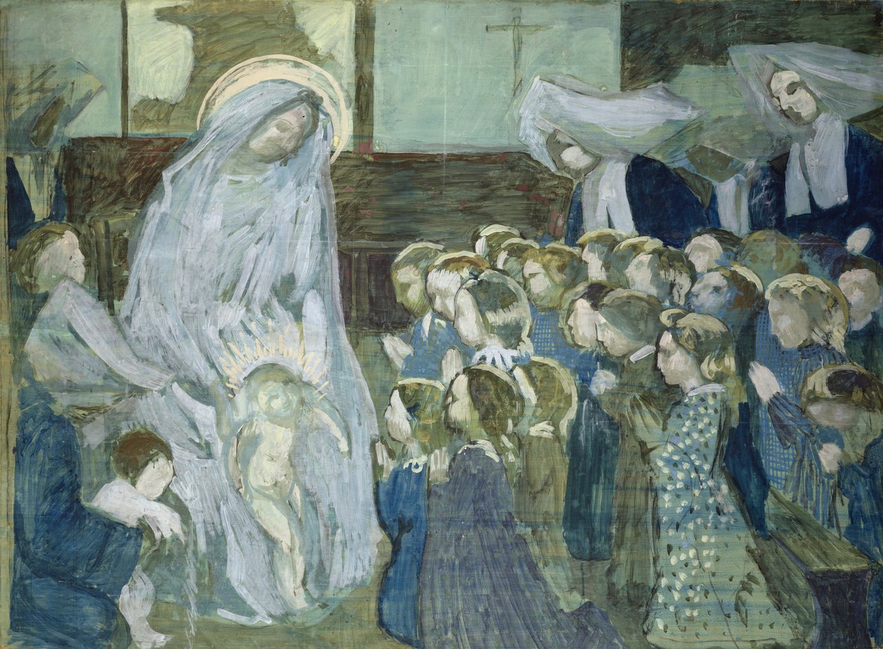 Boceto de la Virgen en la escuela, 1903 de Maurice Denis