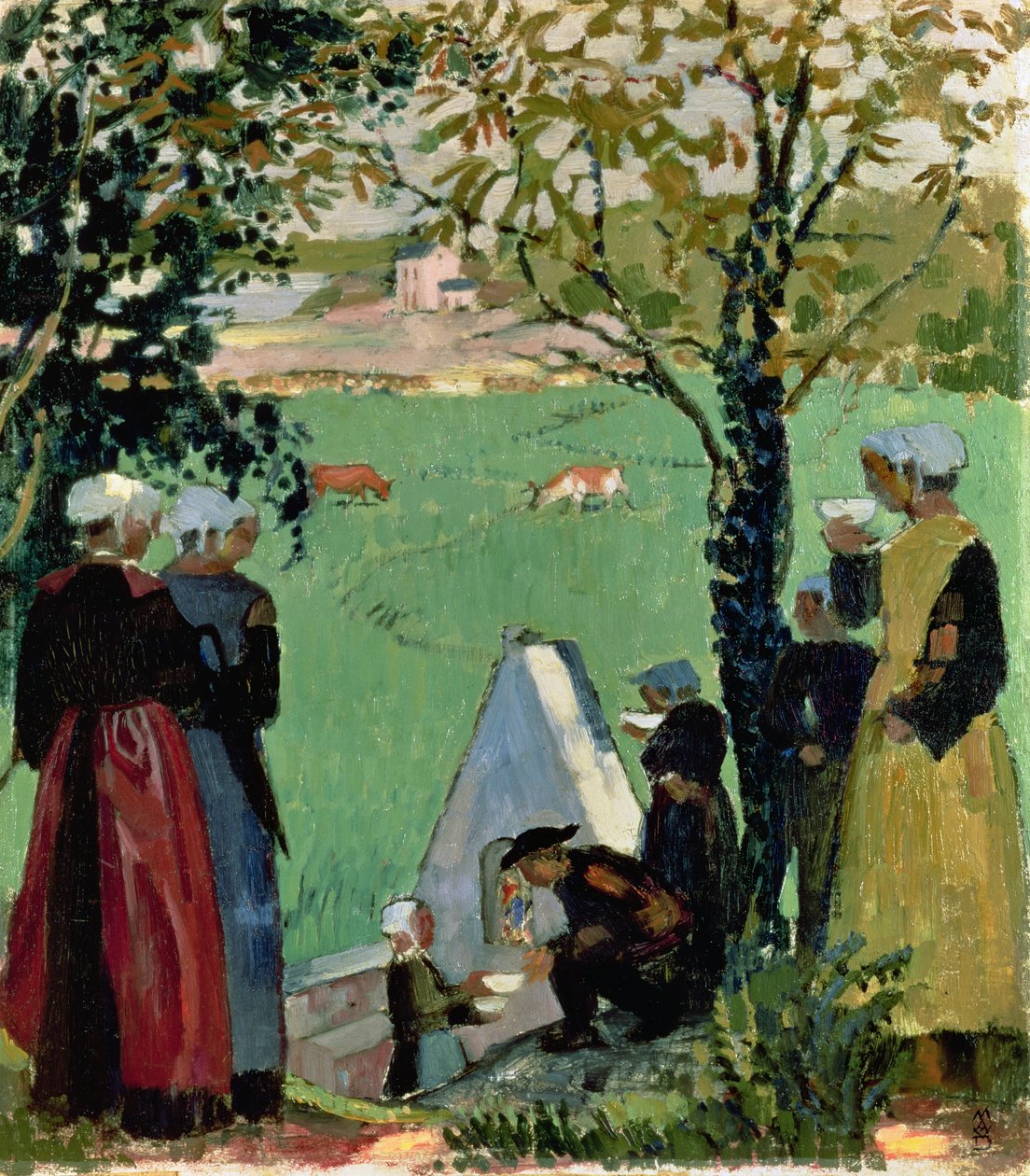 El Manantial Sagrado en Guidel, c.1905 de Maurice Denis