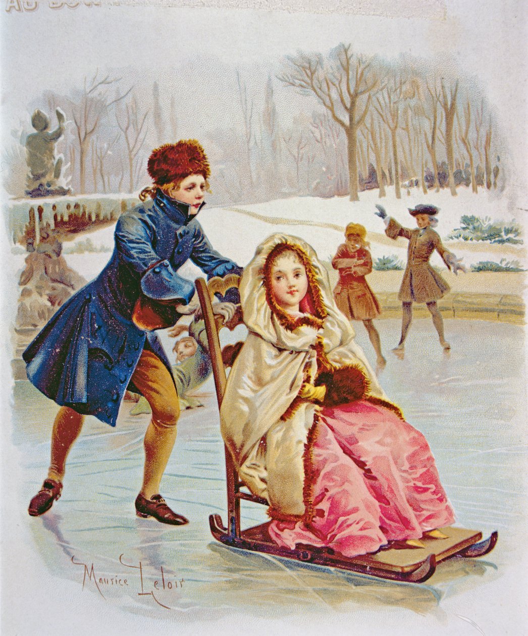 Niños patinando de Maurice Leloir