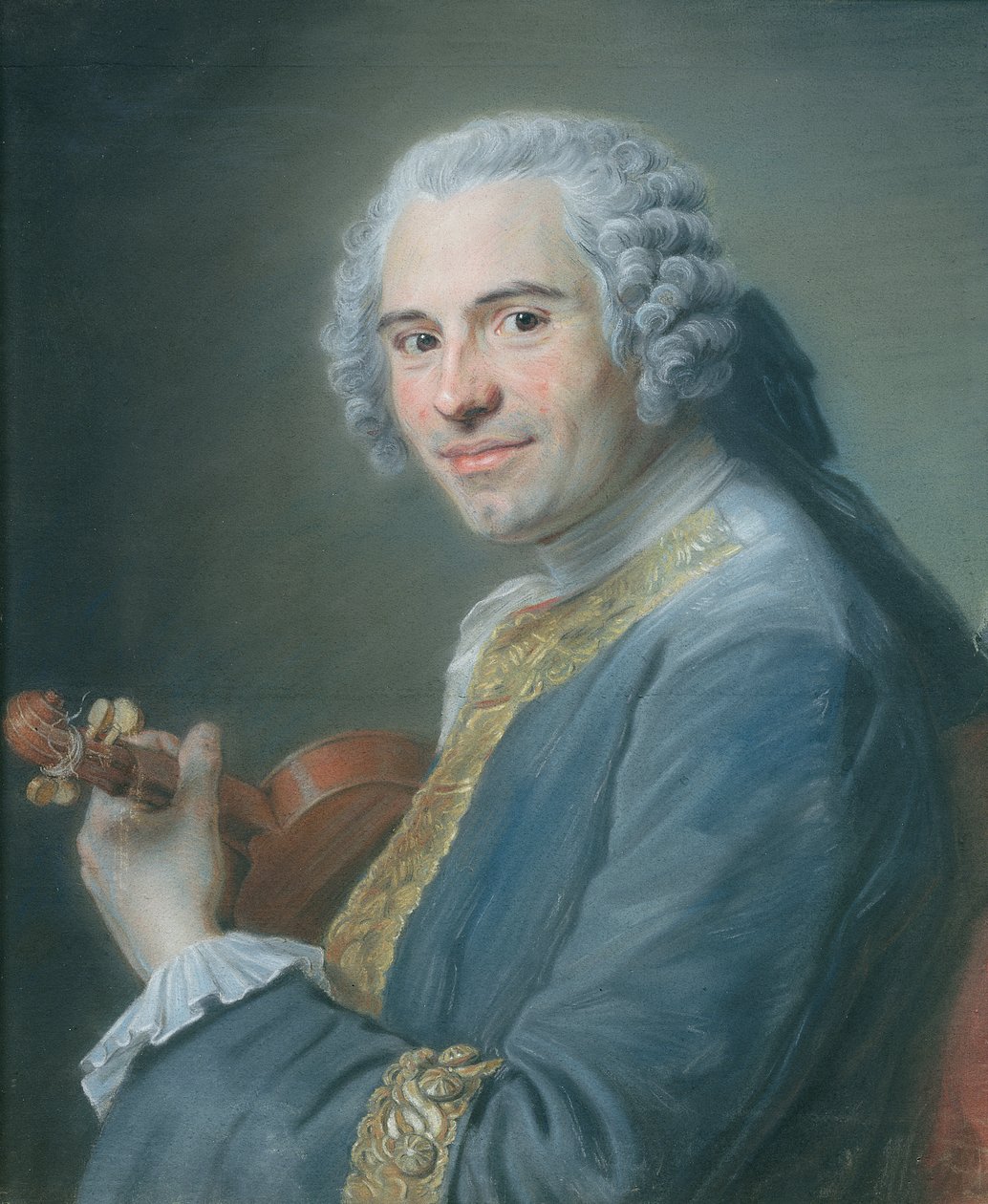 Jean-Joseph Cassanea de Mondonville, 1747 de Maurice Quentin de La Tour