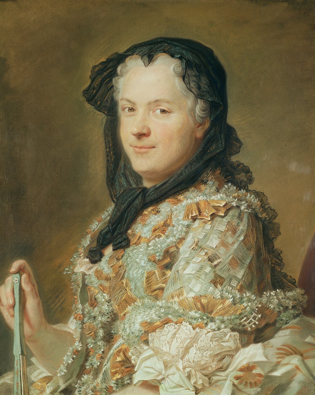 Retrato de Maria Leszczynska, Reina de Francia y Navarra, 1744-48 (pastel) de Maurice Quentin de La Tour