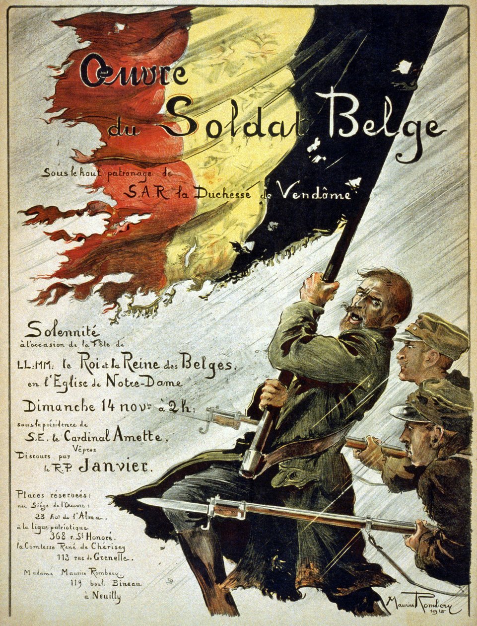 Asociación del Soldado Belga, 1915 de Maurice Romberg