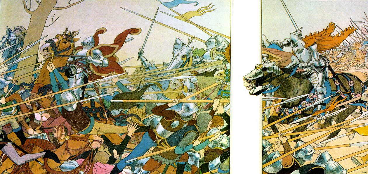 Ilustración del libro La Vie de Jeanne d’Arc, 1896 de Maurice Boutet de Monvel