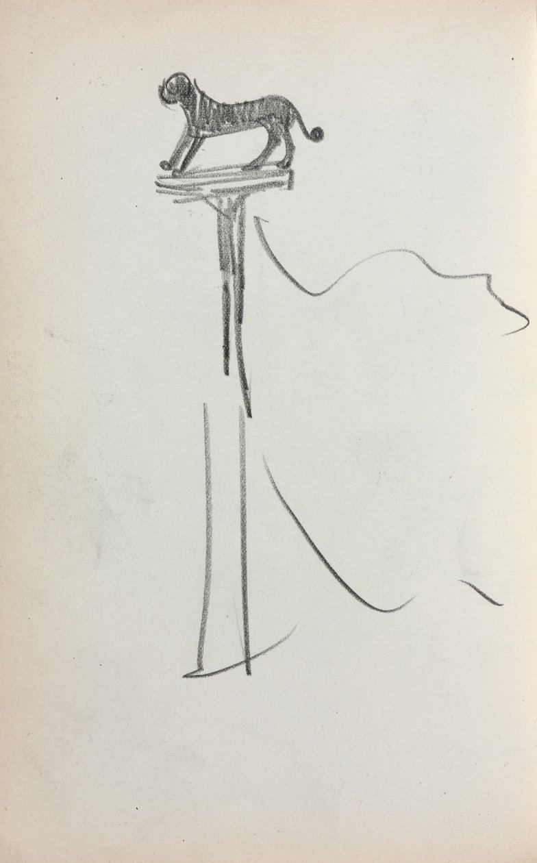 Cuaderno de bocetos italiano: León de San Marcos, página 39, 1898-1899 de Maurice Brazil Prendergast