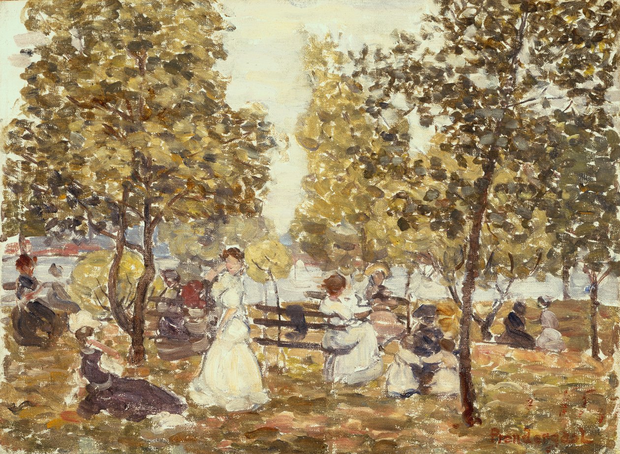 Parque junto al mar de Maurice Brazil Prendergast