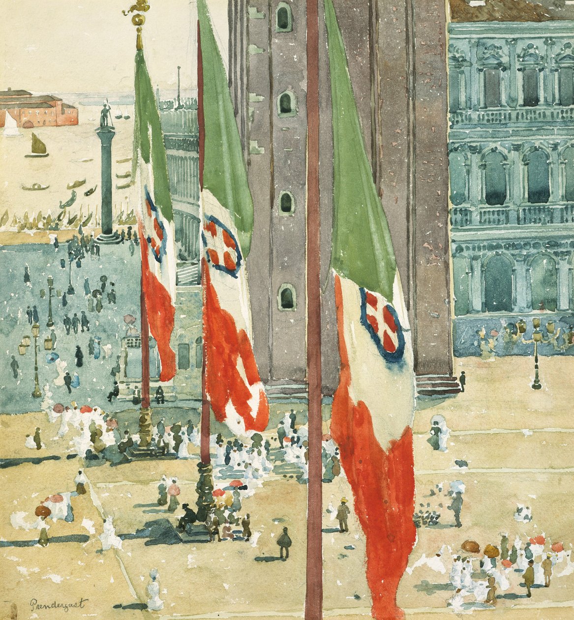 Piazza di San Marco de Maurice Brazil Prendergast