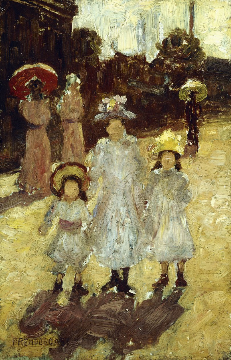 Domingo por la mañana en París, c.1892-1894 de Maurice Brazil Prendergast