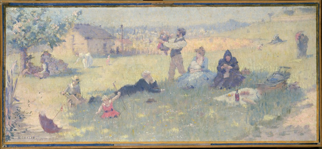 Croquis de la sala de matrimonios del ayuntamiento del distrito 14: La familia de Maurice Chabas