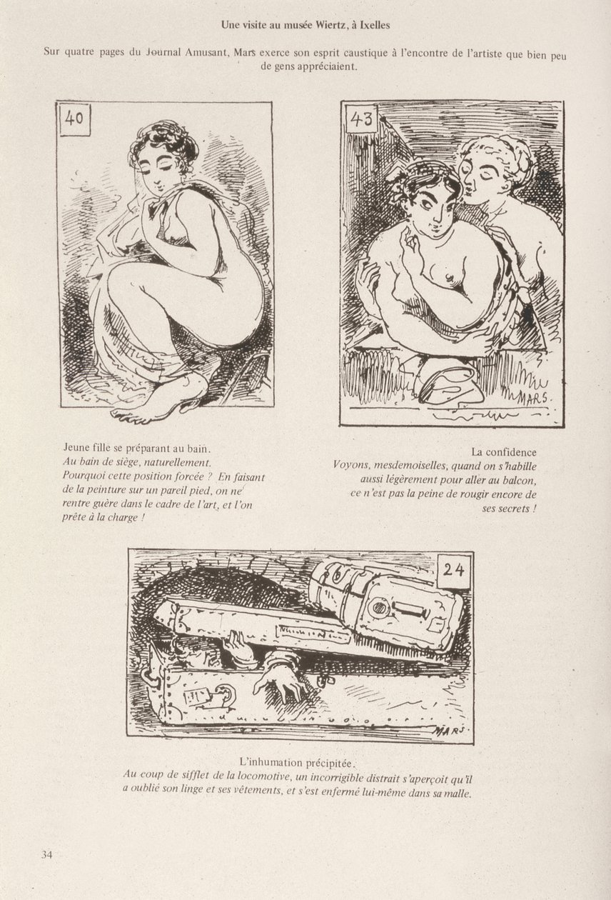 Visita al Museo Wiertz en Bruselas de Maurice Charles Mathieu Bonvoisin