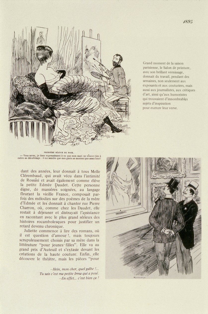 Primera sesión para un retrato, 1895 de Maurice Charles Mathieu Bonvoisin
