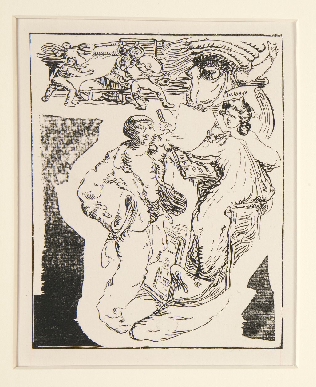 Los vendedores ambulantes de La Pensee; Camelot y el papel, pág. 29 de Maurice Delcourt