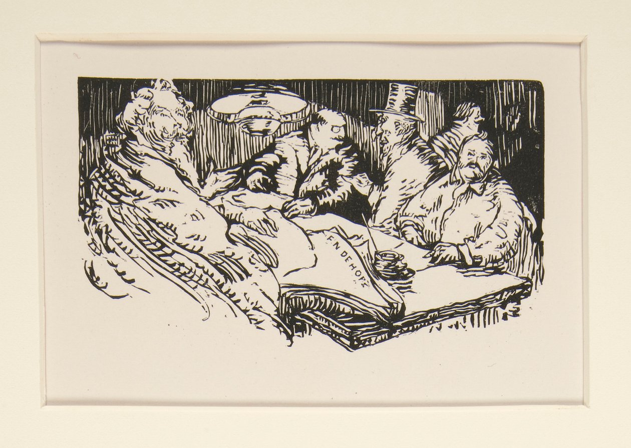 Los vendedores ambulantes de La Pensee, ilustración, pág. 47 de Maurice Delcourt