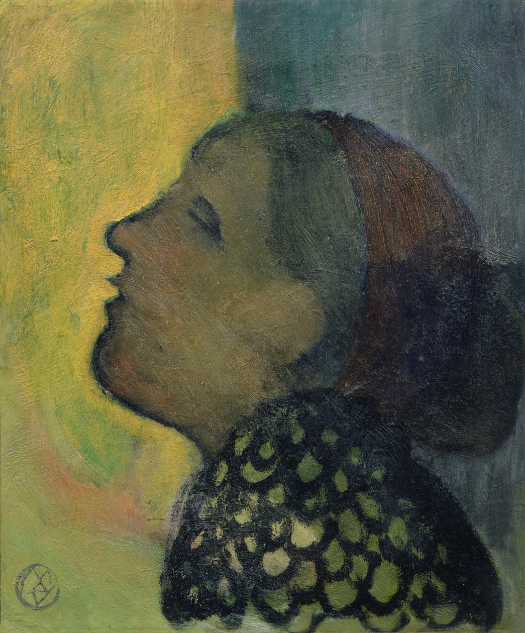 Cabeza levantada en perfil, c.1890 de Maurice Denis