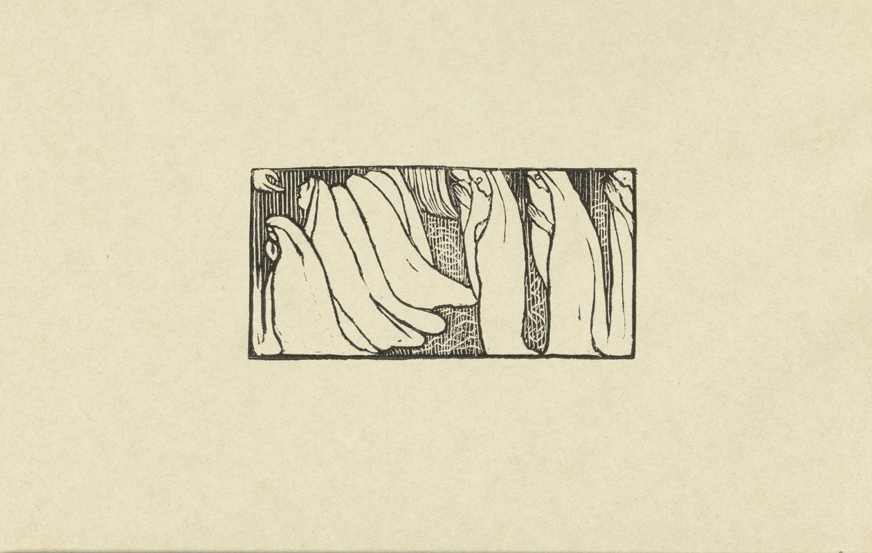 Ilustración para el poema de la colección de poesía Sagesse de Paul Verlaine
Essaie de bois gravé pour Sagesse
L