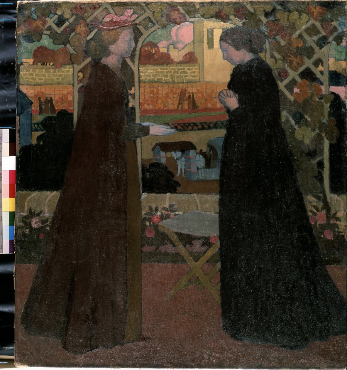 La visita. Pintura de Maurice Denis (1870-1943) de Maurice Denis