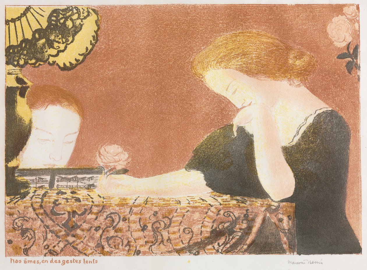 Amor: Nuestras almas, en ligeros gestos, 1892-1898 publicado 1911 de Maurice Denis
