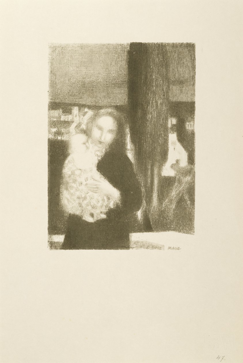 Maternite au cypres de Maurice Denis