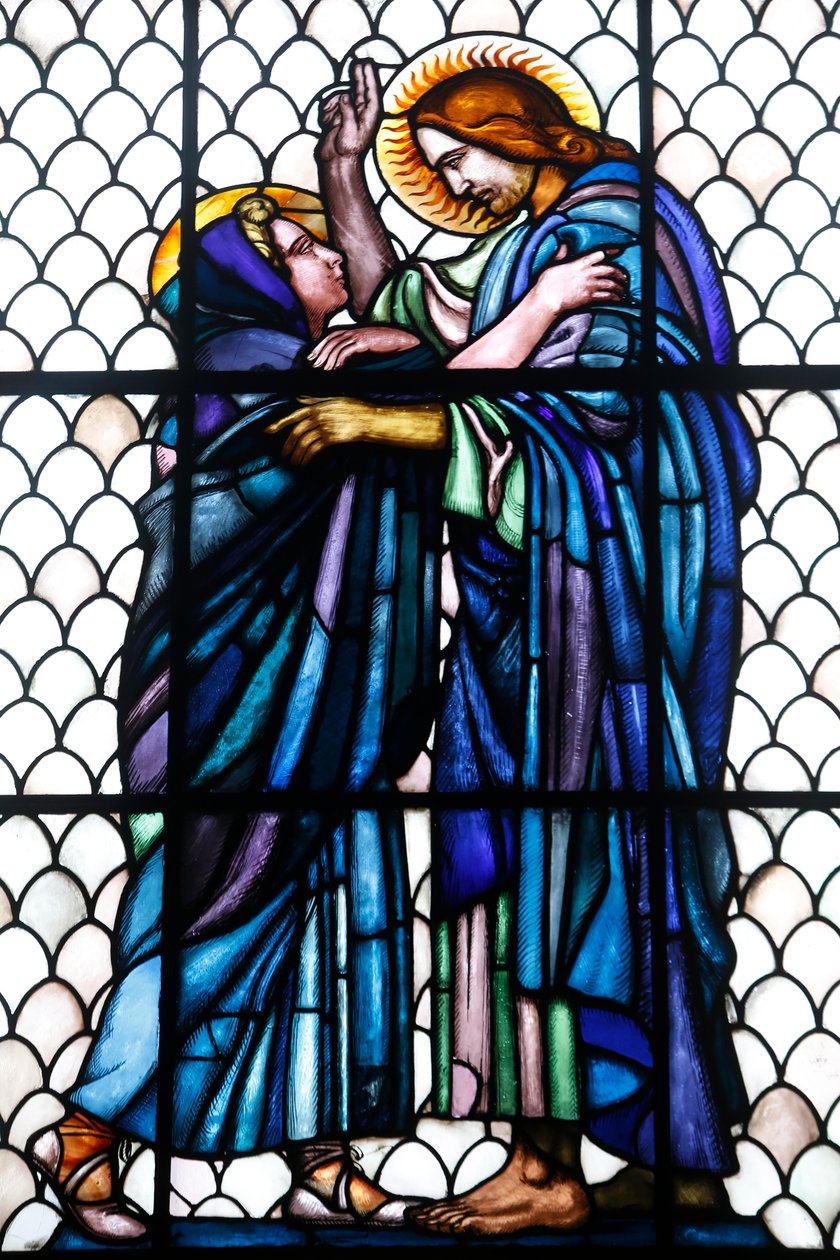 Museo Maurice Denis, Saint Germain en Laye, Francia, capilla de San Luis (vidrieras) de Maurice Denis