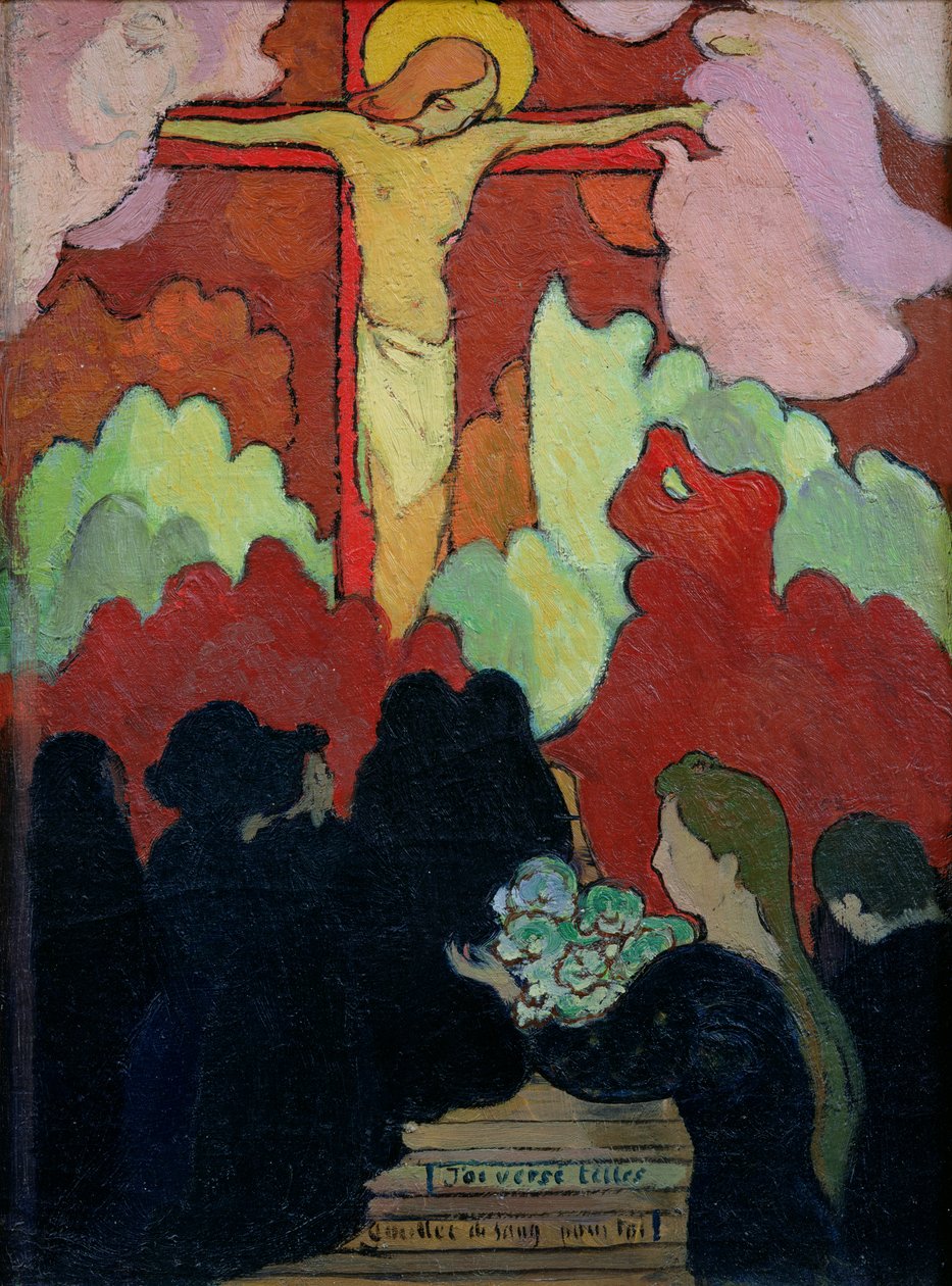 Ofrenda en el Calvario, c.1890 (óleo sobre lienzo) de Maurice Denis