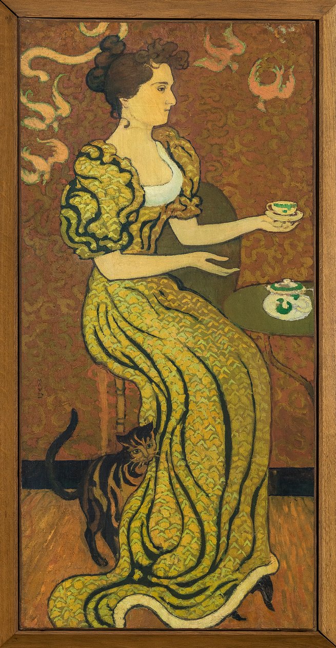 Retrato de Madame Ranson con el gato circa 1892 de Maurice Denis