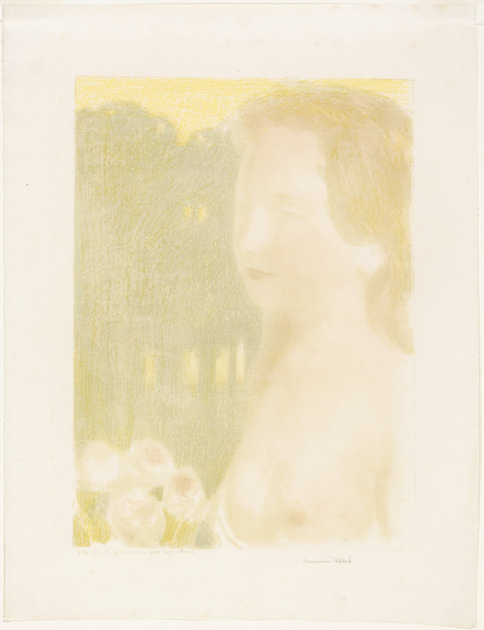 Ella era más hermosa que los sueños, lámina siete de Amor de Maurice Denis