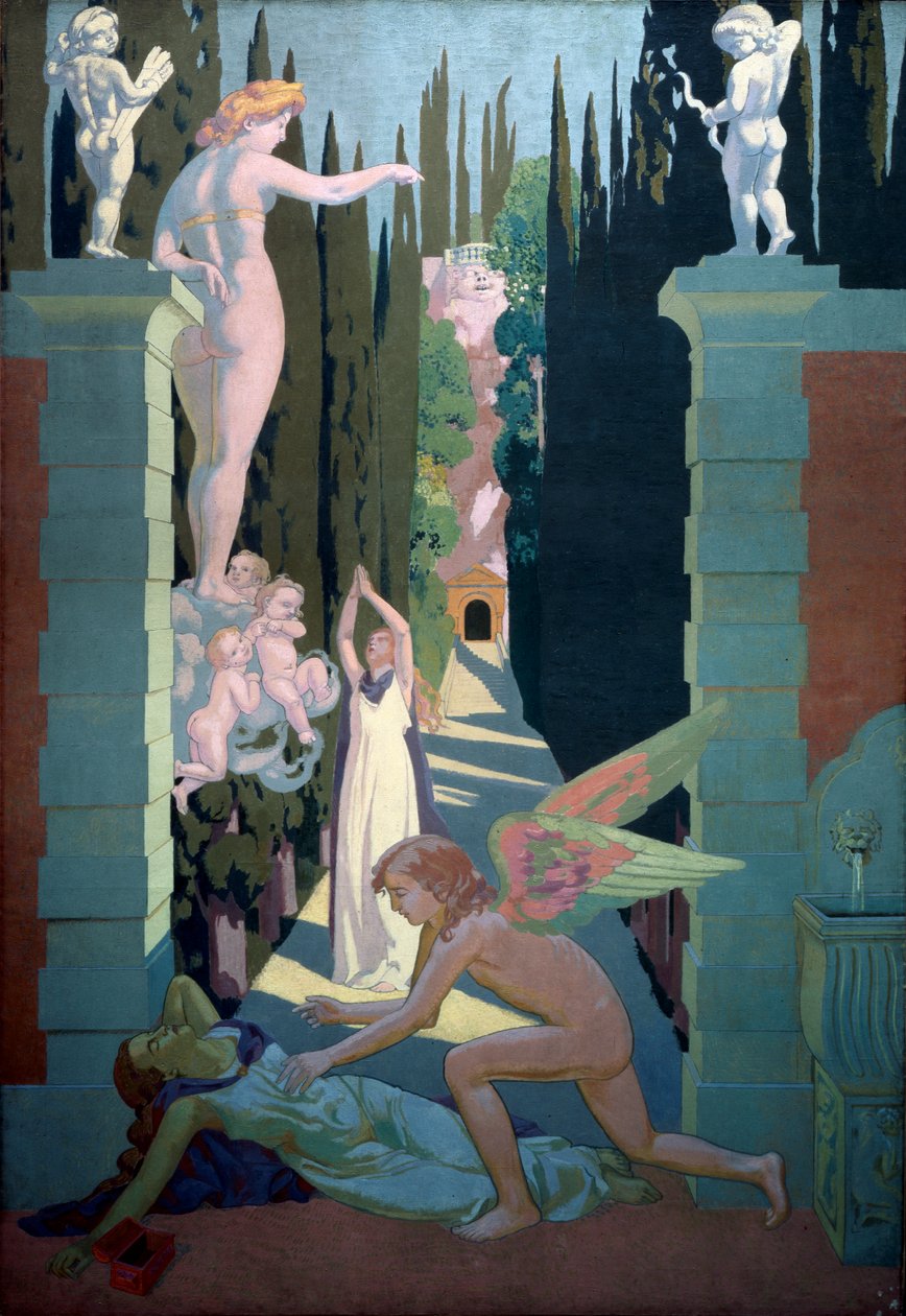 La historia de Psique Panel cuatro. La venganza de Venus, 1908 de Maurice Denis