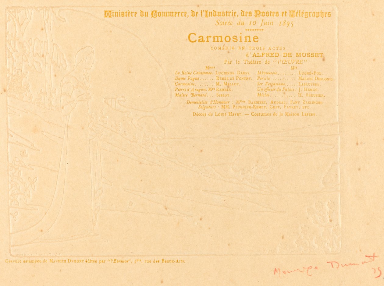 Carmosine de Maurice Dumont