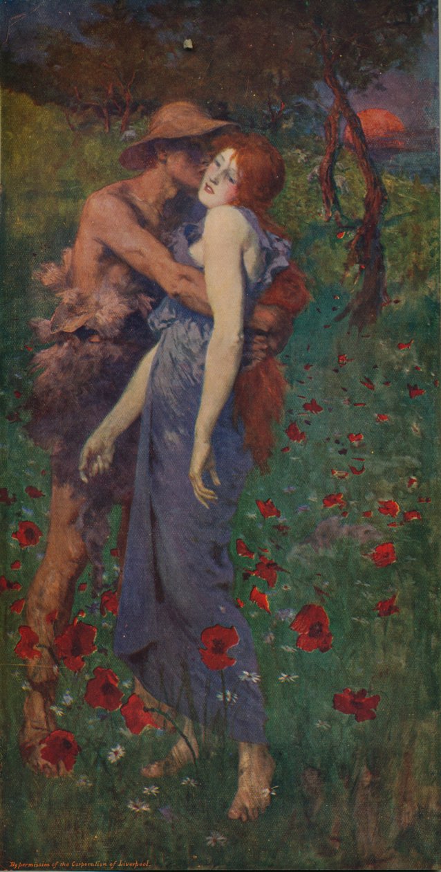 Un idilio, 1891, c. 1915 de Maurice Greiffenhagen