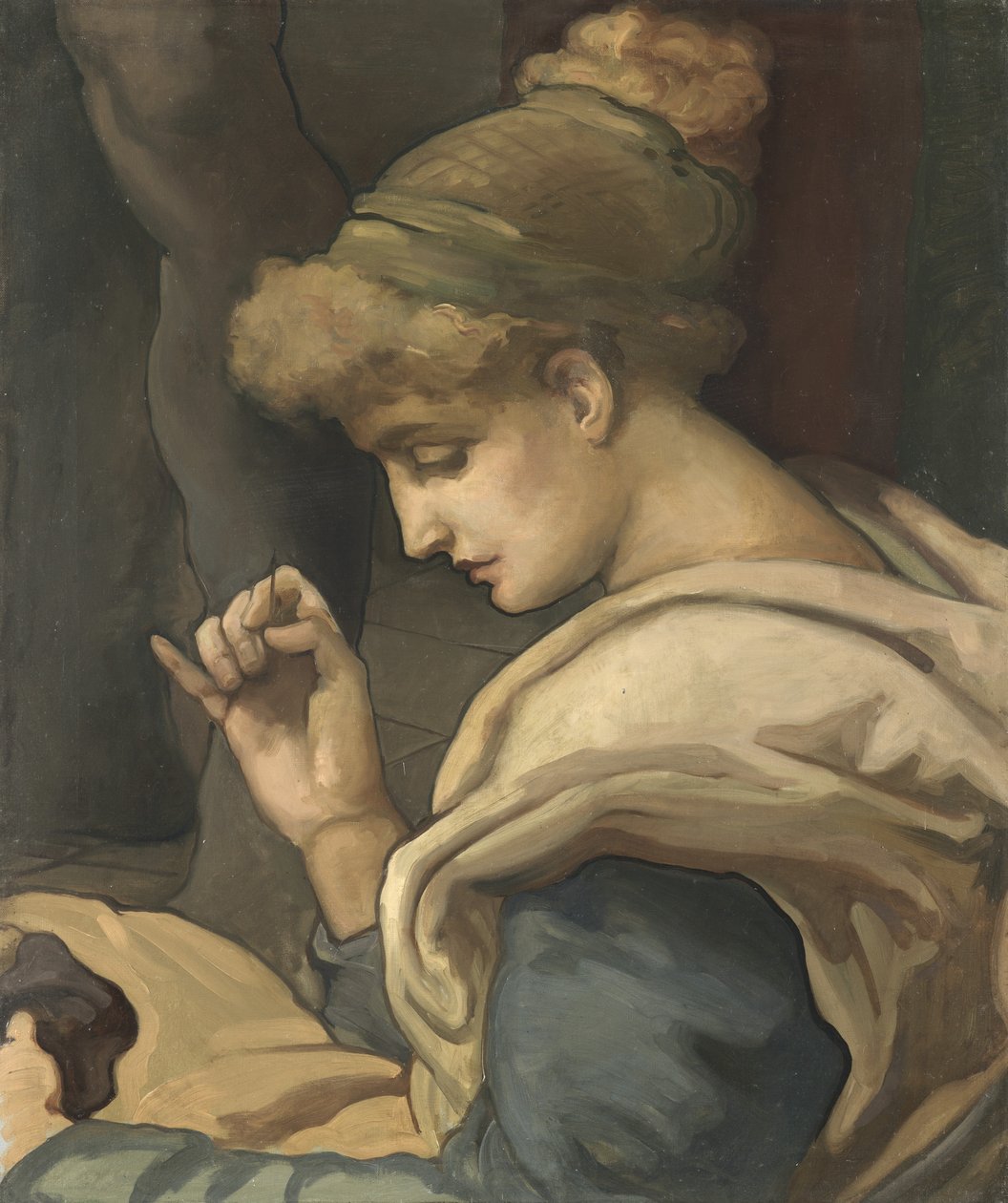 Cosiendo de Maurice Greiffenhagen