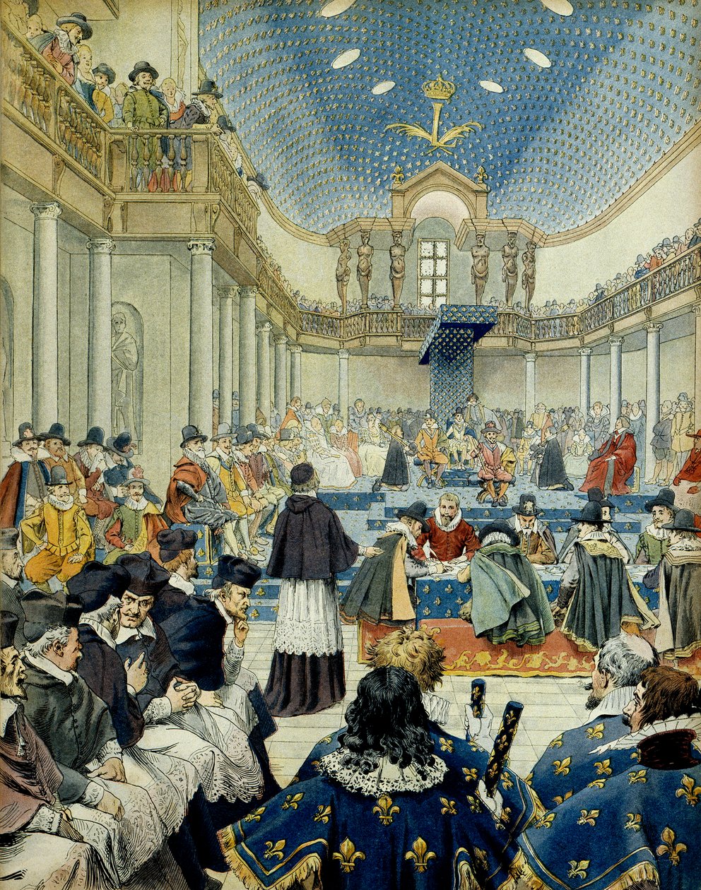 Historia de Francia: Cardenal Richelieu (Armand Jean du Plessis) de Maurice Leloir
