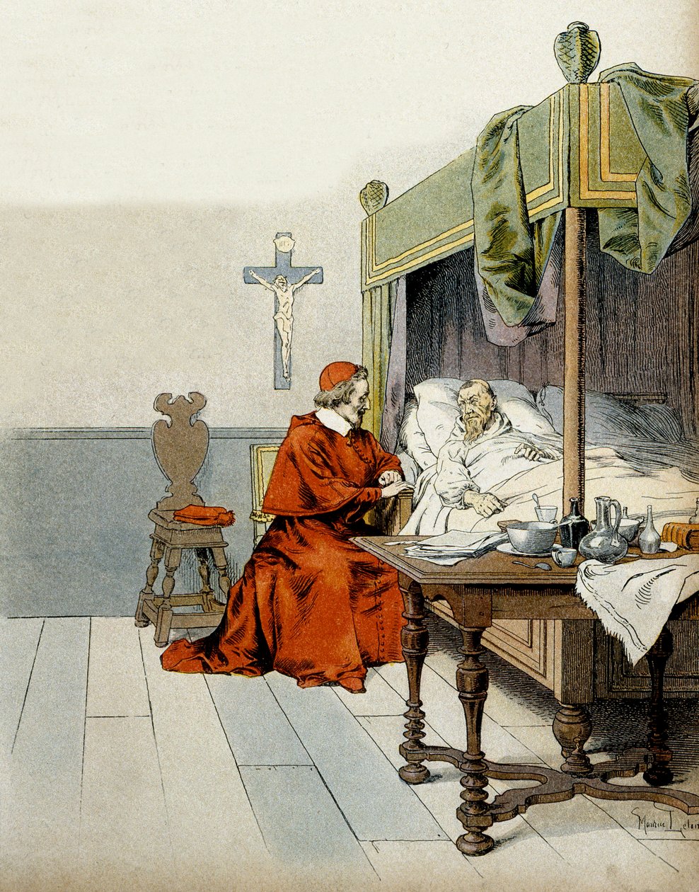 Historia de Francia: Cardenal Richelieu (Armand Jean du Plessis) de Maurice Leloir