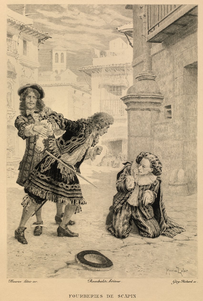 Les fourberies de Scapin de Moliere de Maurice Leloir