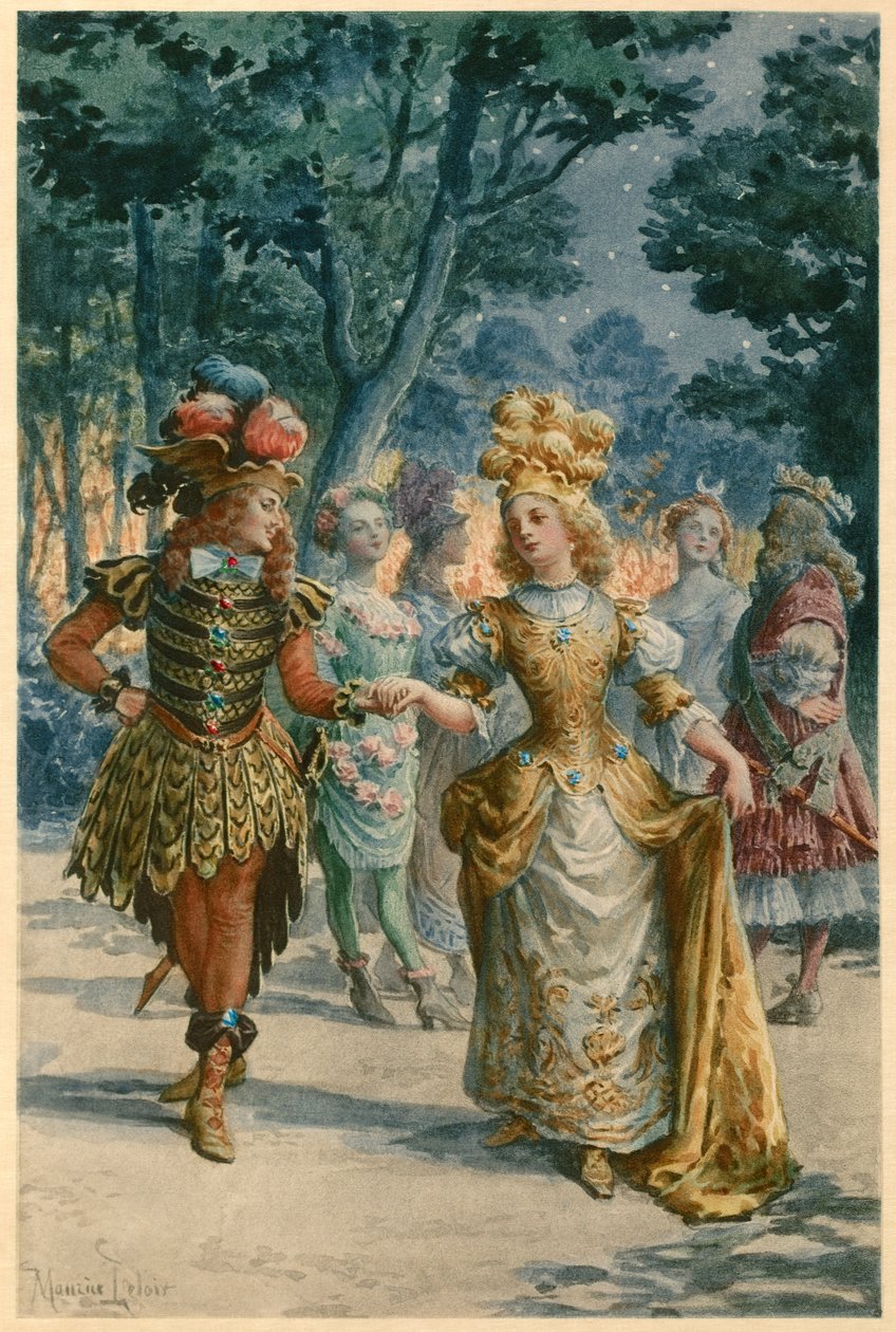Los placeres de la isla encantada (ilustración) de Maurice Leloir