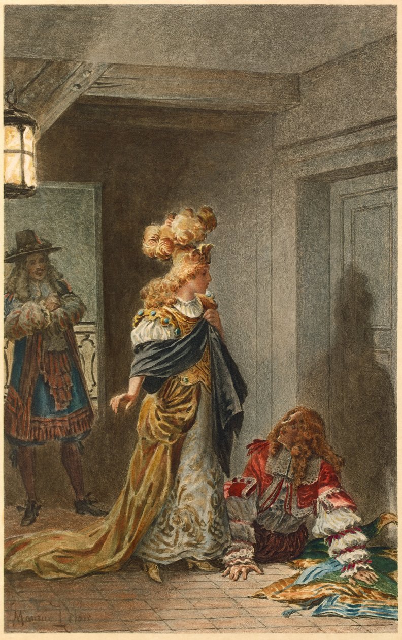 Madeleine Bejart en Psyche (ilustración) de Maurice Leloir