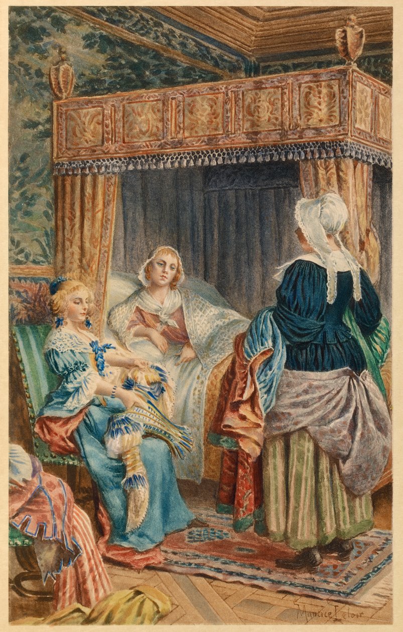 Madeleine Bejart muy enferma (ilustración) de Maurice Leloir