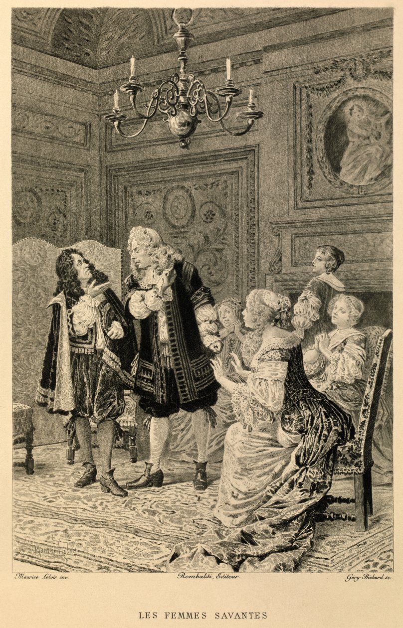 Las mujeres sabias de Moliere de Maurice Leloir