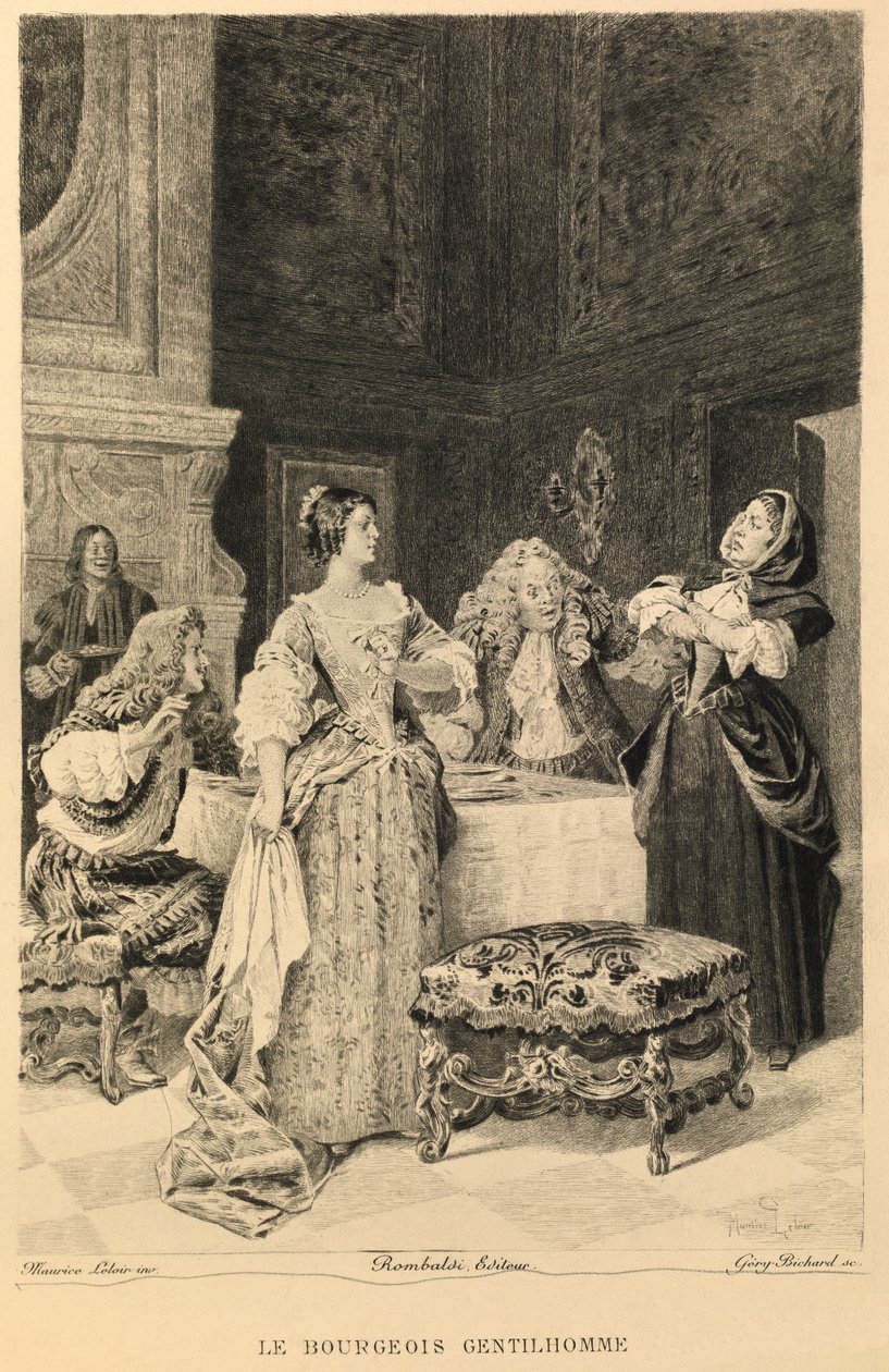 Le bourgeois gentilhomme de Moliere de Maurice Leloir