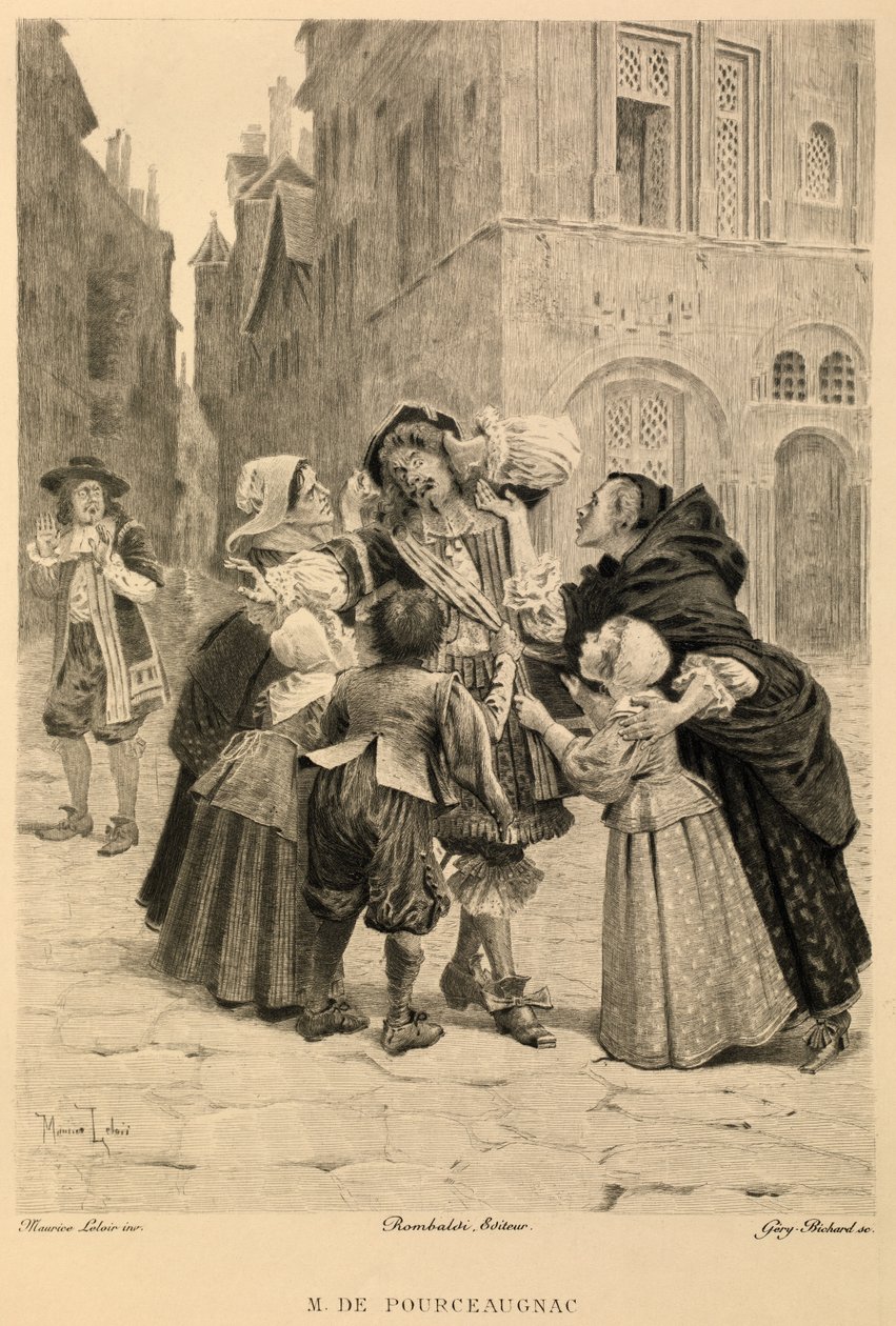 Monsieur de Pourceaugnac de Moliere de Maurice Leloir