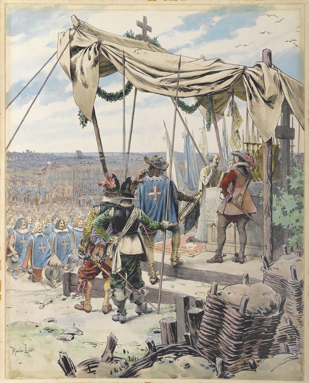 Richelieu Antes de la Batalla de Maurice Leloir