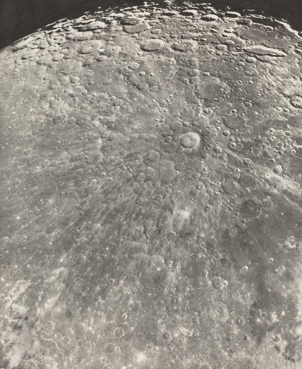 Fotografía lunar Radiación de Tycho - Fase creciente, 1899 de Maurice Loewy