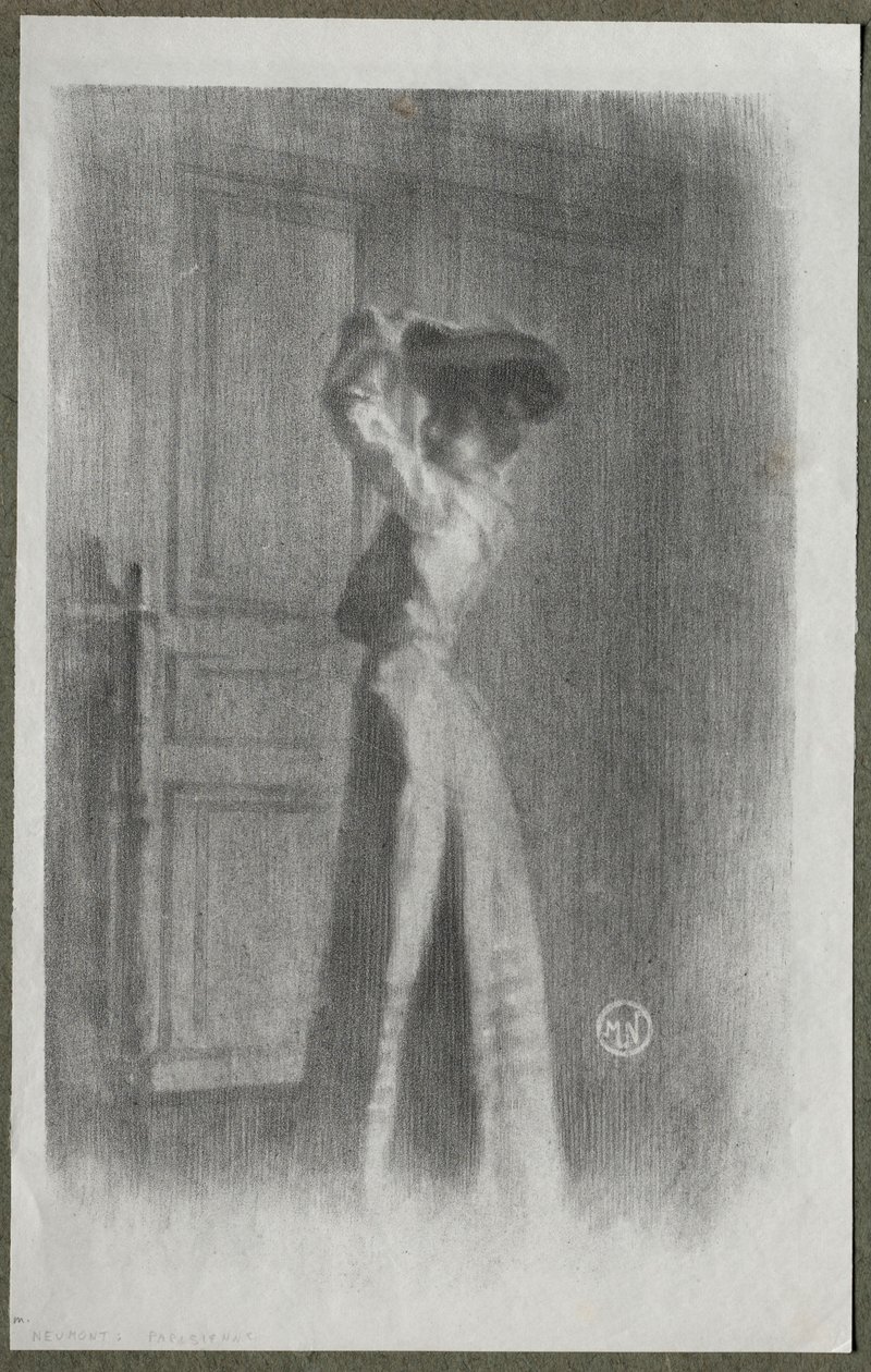 Mujer a la moda, c. 1900 de Maurice Louis Henri Neumont