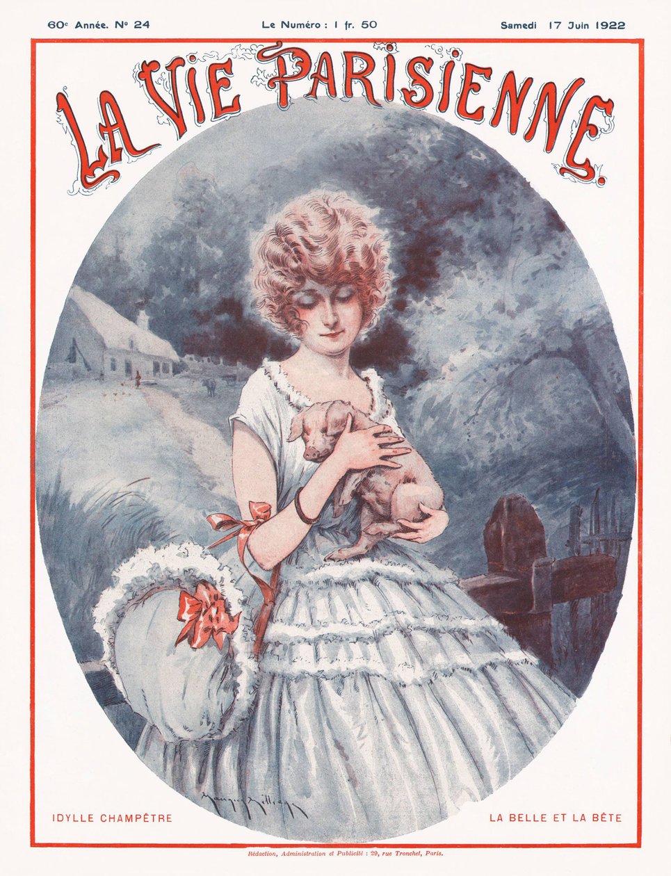 Portada de la Revista La Vie Parisienne, 1922 de Maurice Millière