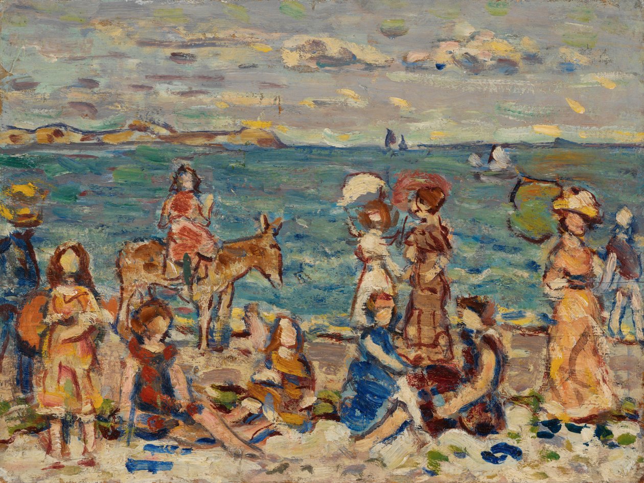 En la playa de Maurice Prendergast