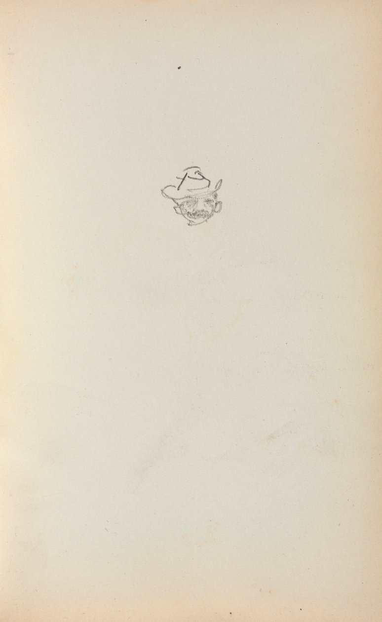 Cuaderno de bocetos italiano: Cabeza de hombre (página 223) de Maurice Prendergast