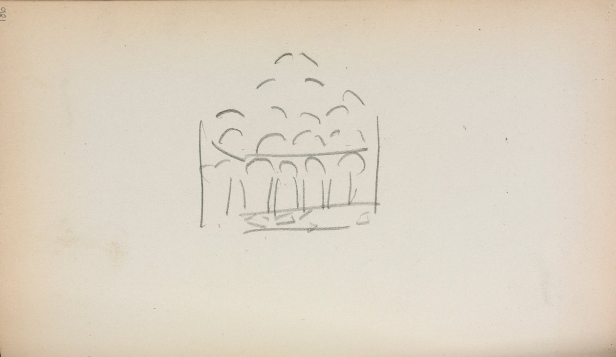 Cuaderno de dibujo italiano: San Marco (página 186) de Maurice Prendergast