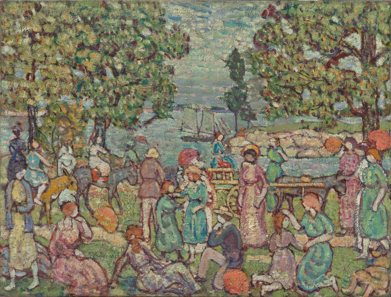 En la playa, n.º 3 de Maurice Prendergast