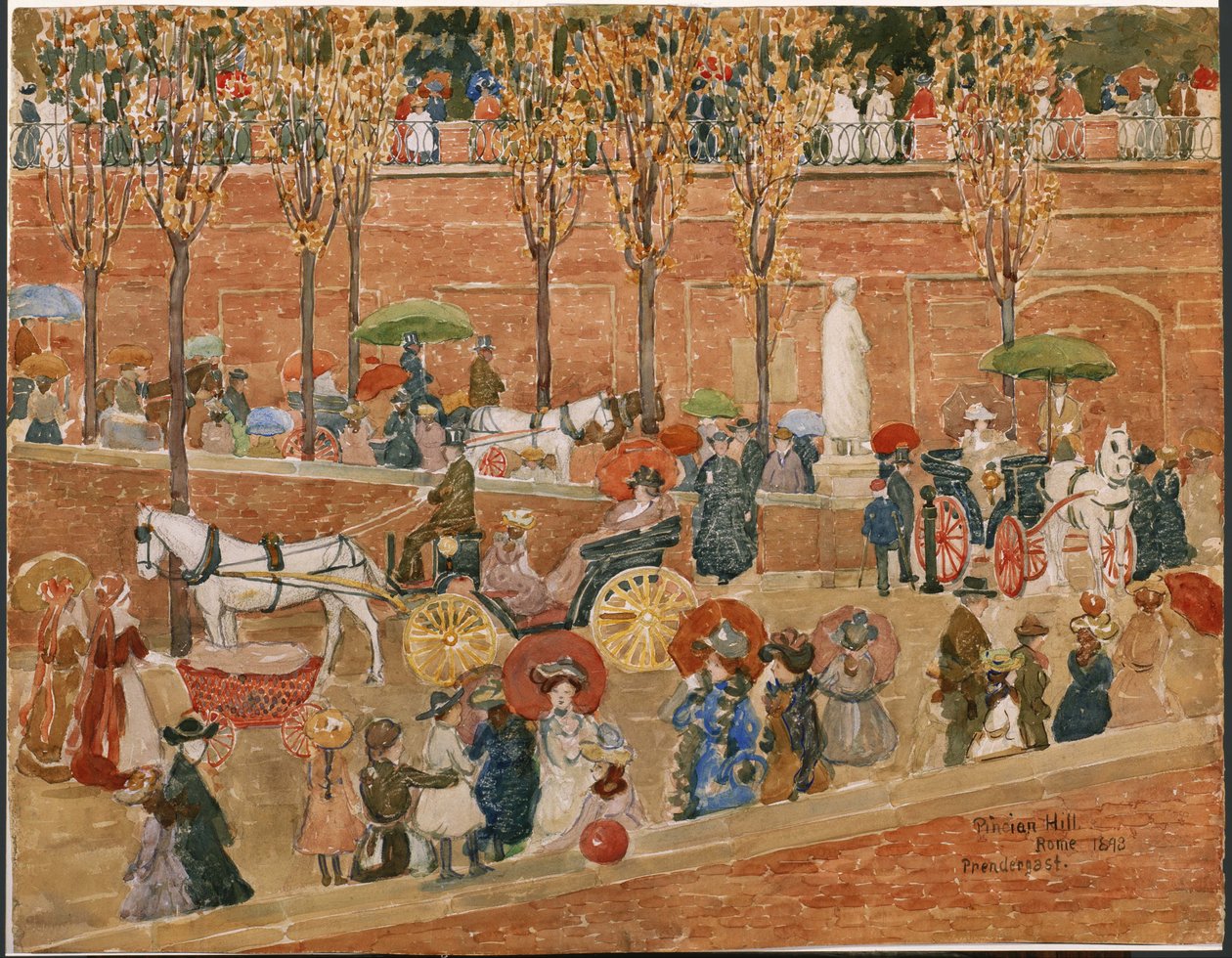 Monte Pincio, Roma de Maurice Prendergast