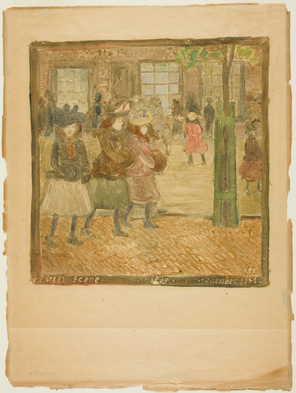 Escena Callejera de Maurice Prendergast