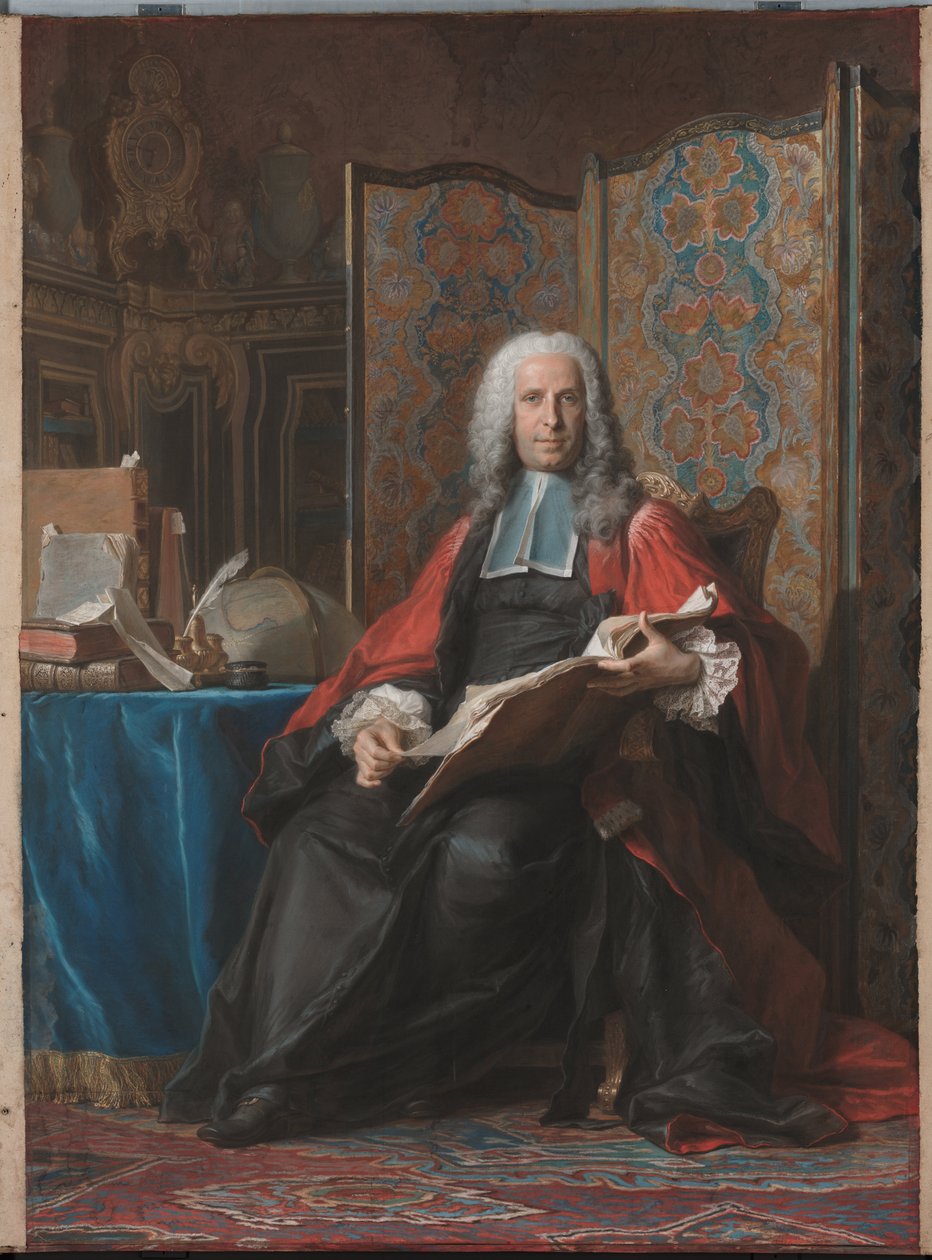 Retrato de Gabriel Bernard de Rieux de Maurice-Quentin de La Tour